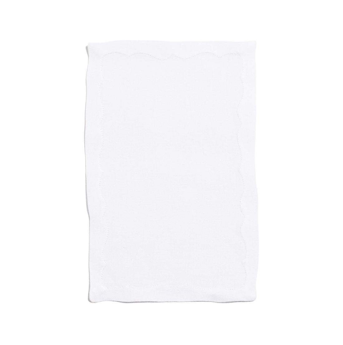 White Linen Cocktail Napkin